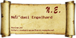 Nádasi Engelhard névjegykártya